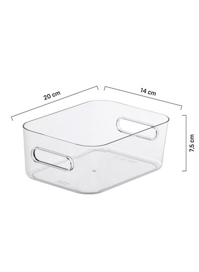 Ordnungsbox Helsinki, 14 x 20 x 7 cm, transparent 14 x 20 x 7 Helsinki - 39821143 - HEMA